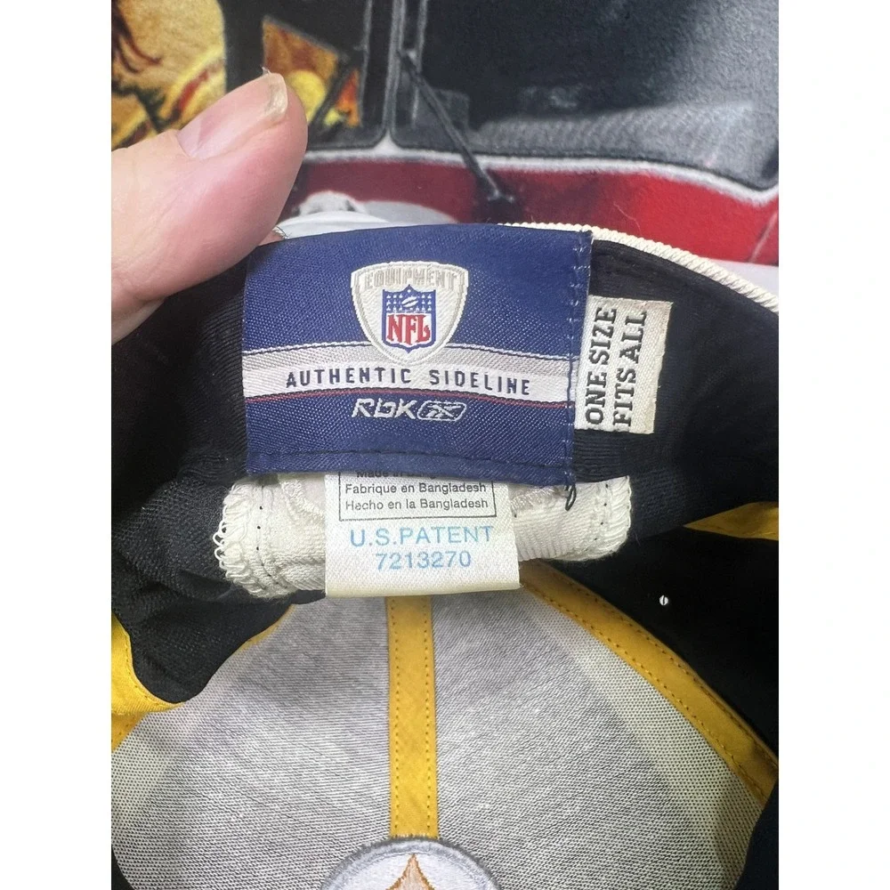 Pittsburgh Steelers Team NFL Hat Cap Black‎ & White One Size Fits All